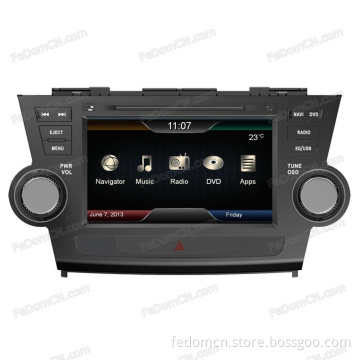 Auto Radio Car DVD Player GPS Navigation Bluetooth with iPod Multimeia System for Toyota Highlander / Kluger (I8004T1)